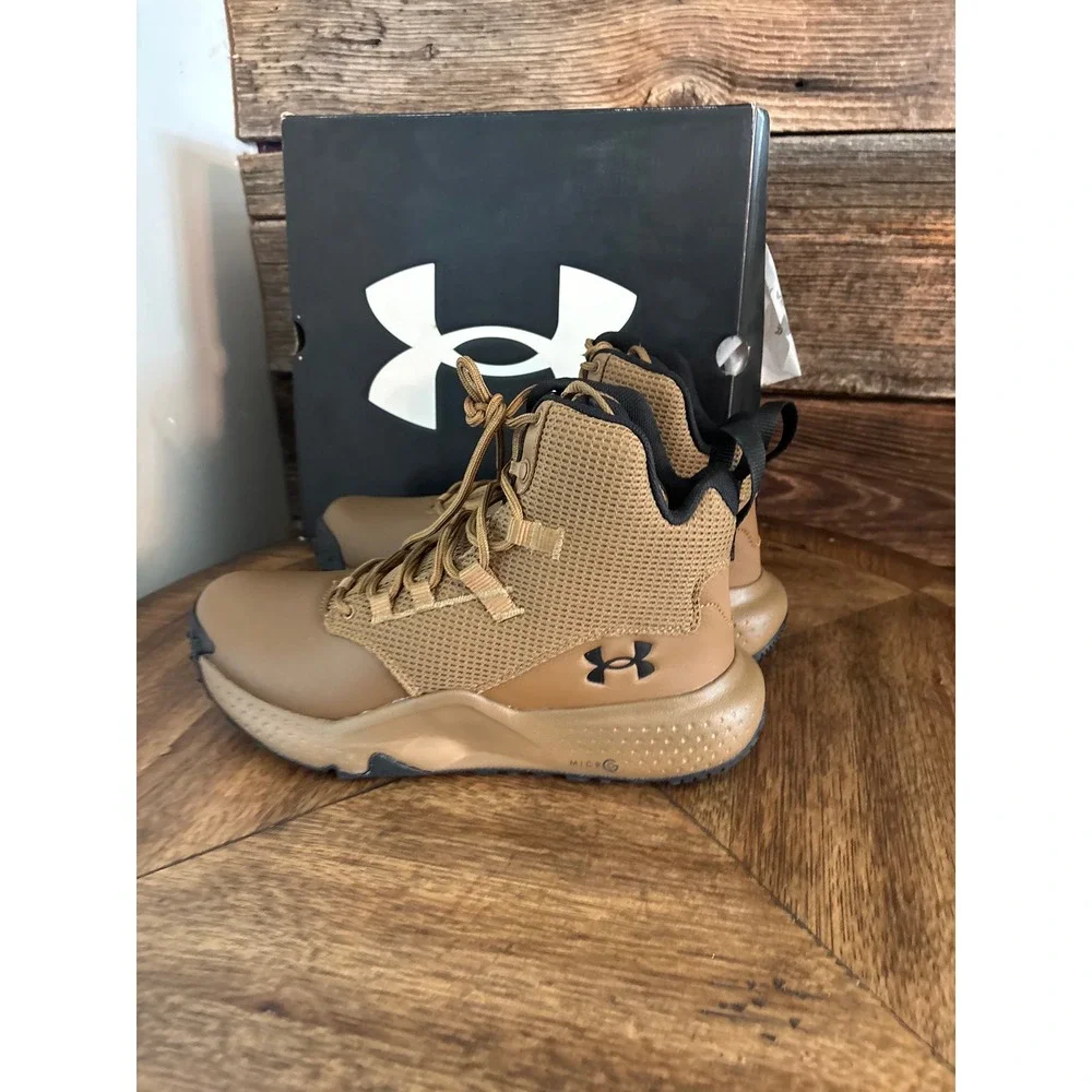 Under Armour UA Micro G Stellar Mid Tactical Boots Brown 3028316-498 Mens 9